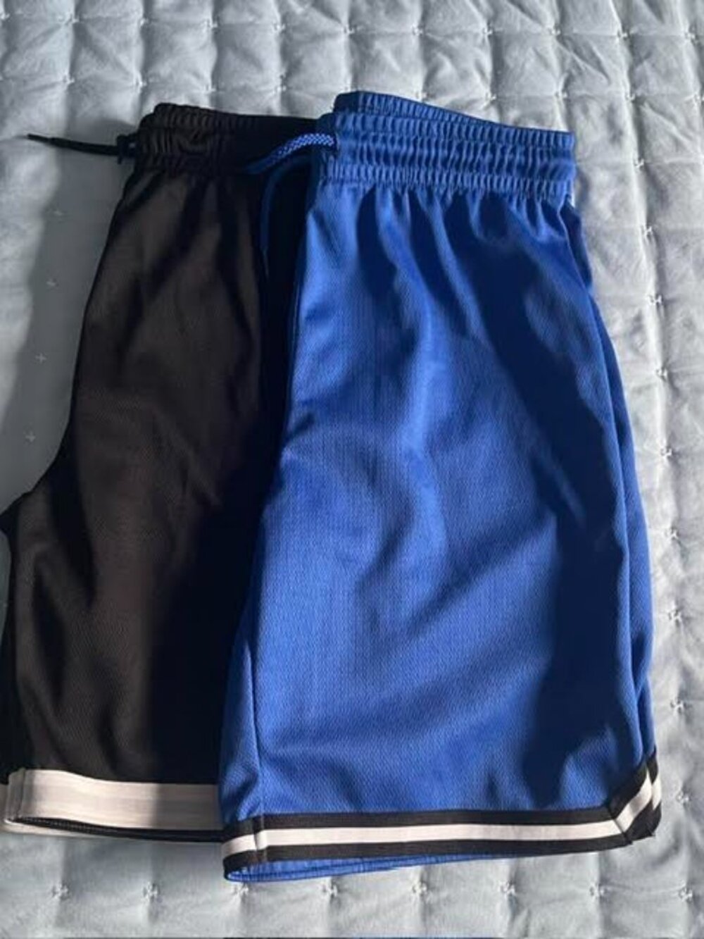 The Children's Place Boys Striped Hem Mesh Basketball Shorts 2-Pack Size 10/12